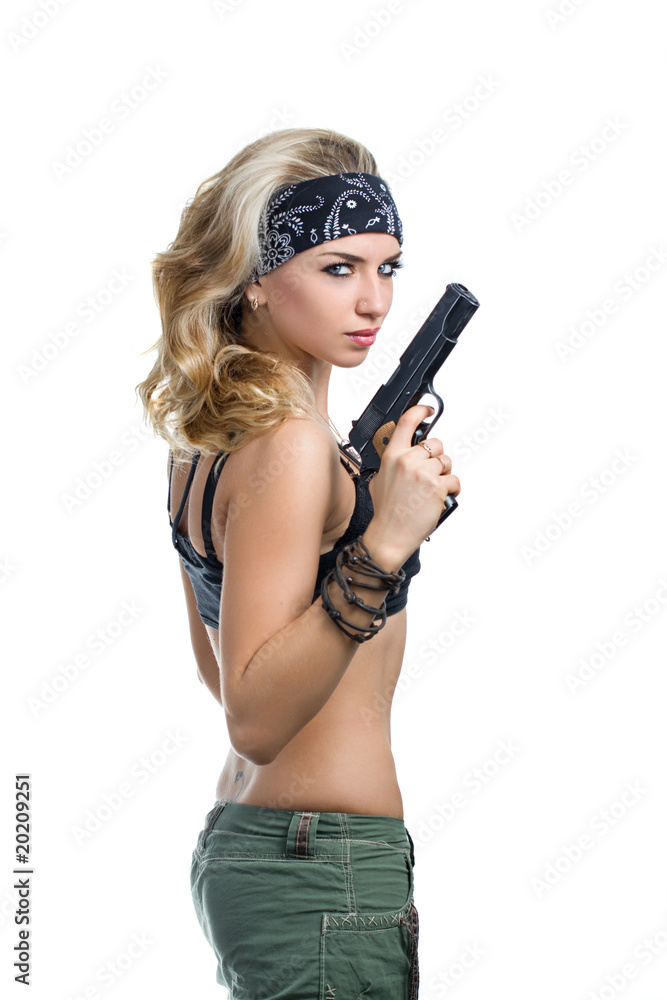 girl  with a gun