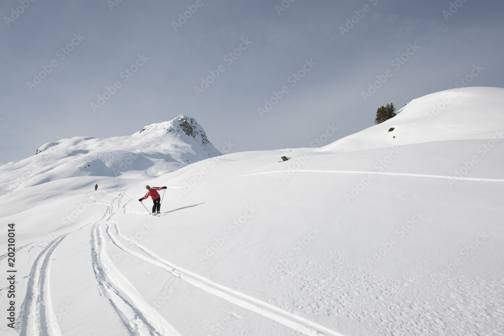 Φωτογραφία Ski, homme en hors piste, Areches, Savoie, Beaufortain