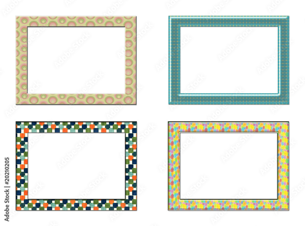 Collection decorative photo frameworks. Collection decorative photo frameworks.