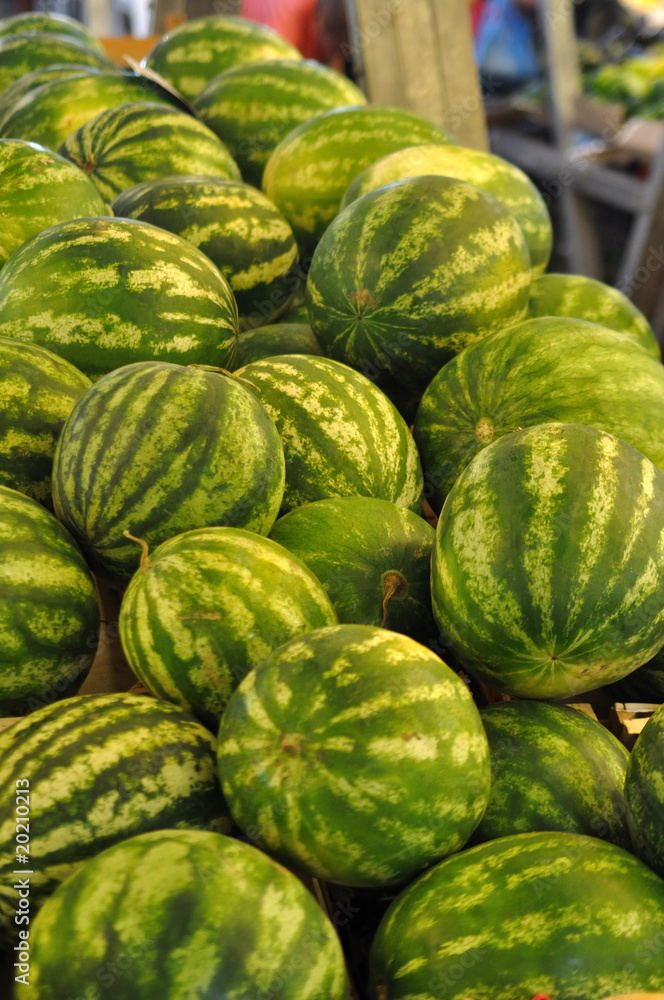 étal de pastèques
