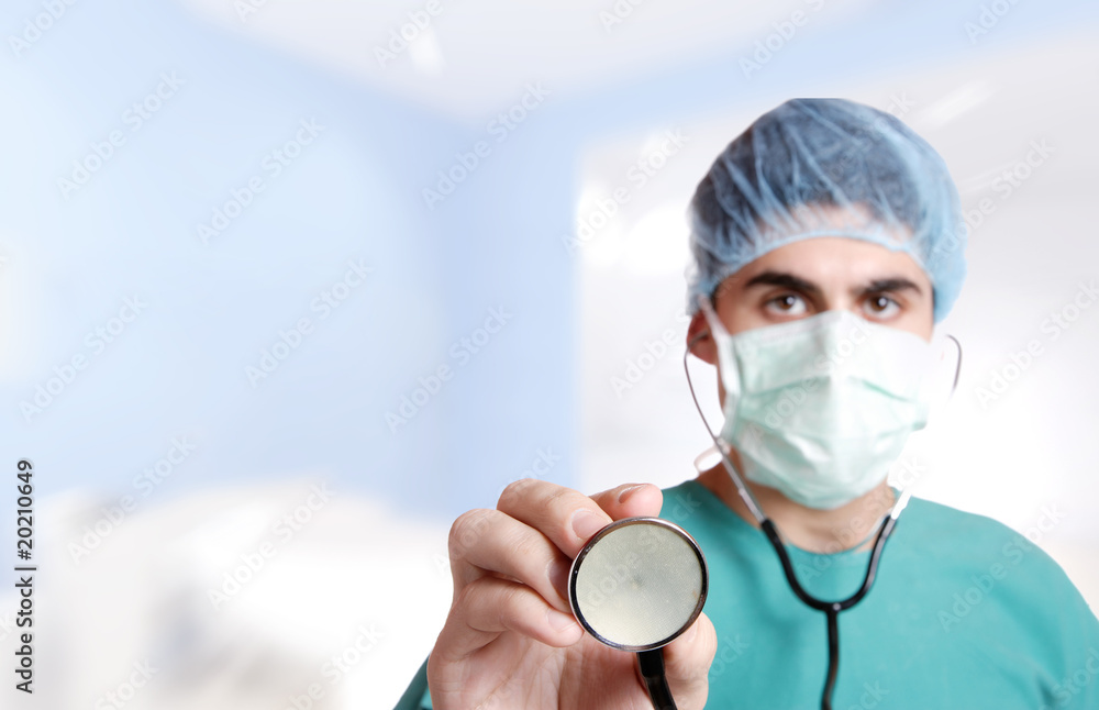 Caucasian mid adult male doctor Caucasian mid adult male doctor