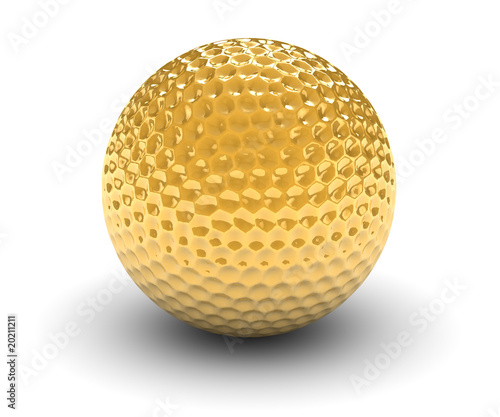 Golden Golf Ball