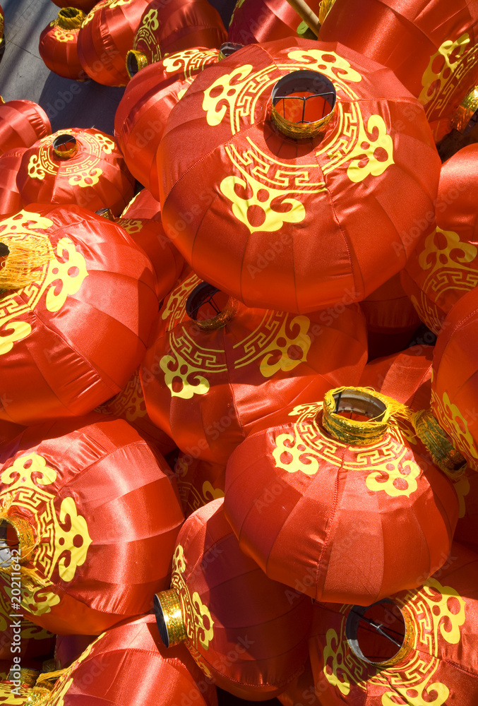 Chinese red lanterns