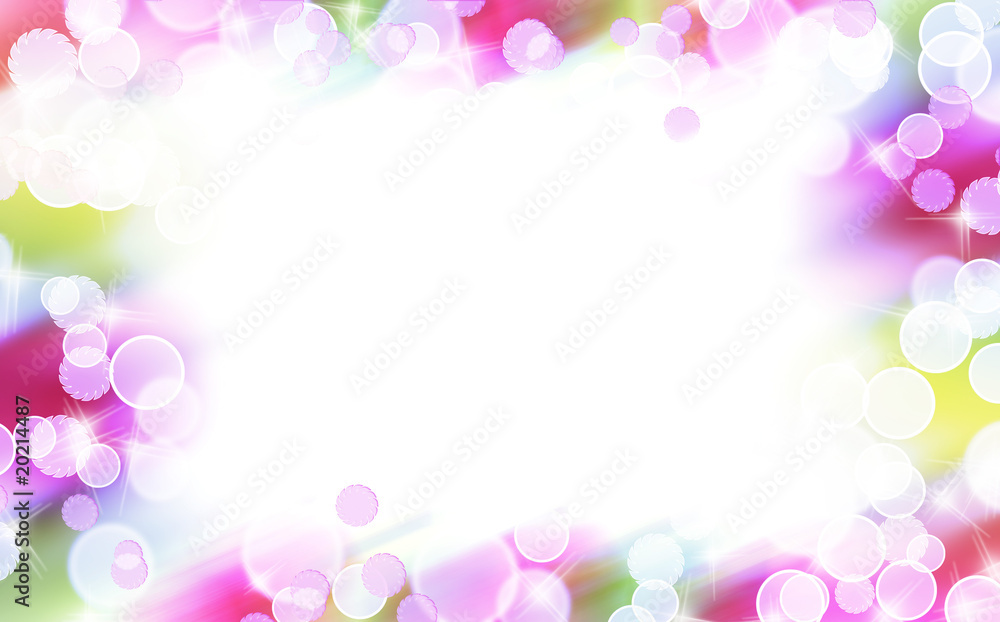 Abstract colorful light border