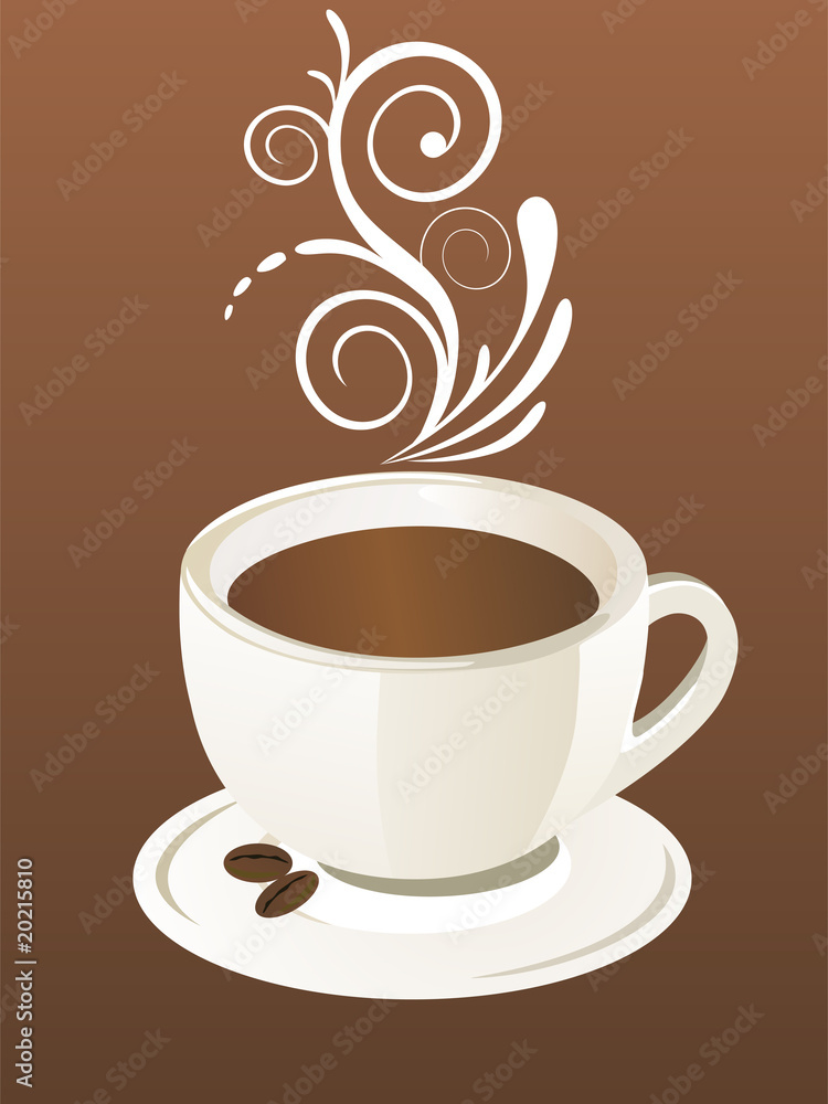 Obraz premium Tasse mit Kaffee