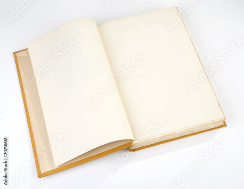 Blank book cover yellow
