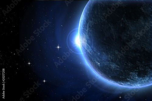 Blue moon eclipse