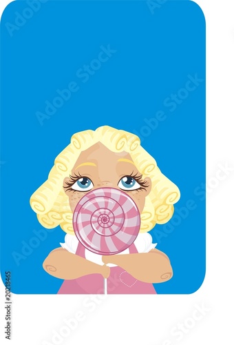 girl and candy