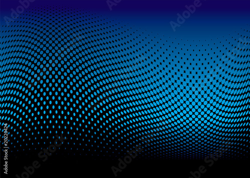 ocean halftone wave dark