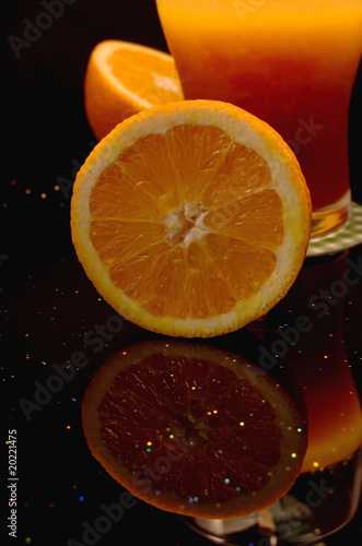 Orange for cocktail preparation