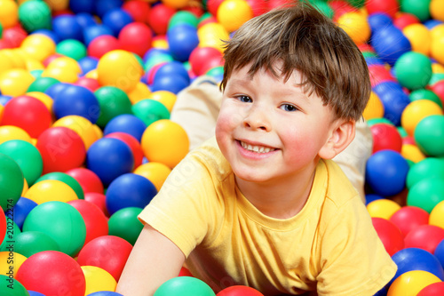 Boy in balls