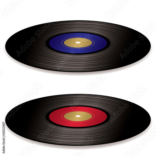 LP record album flat