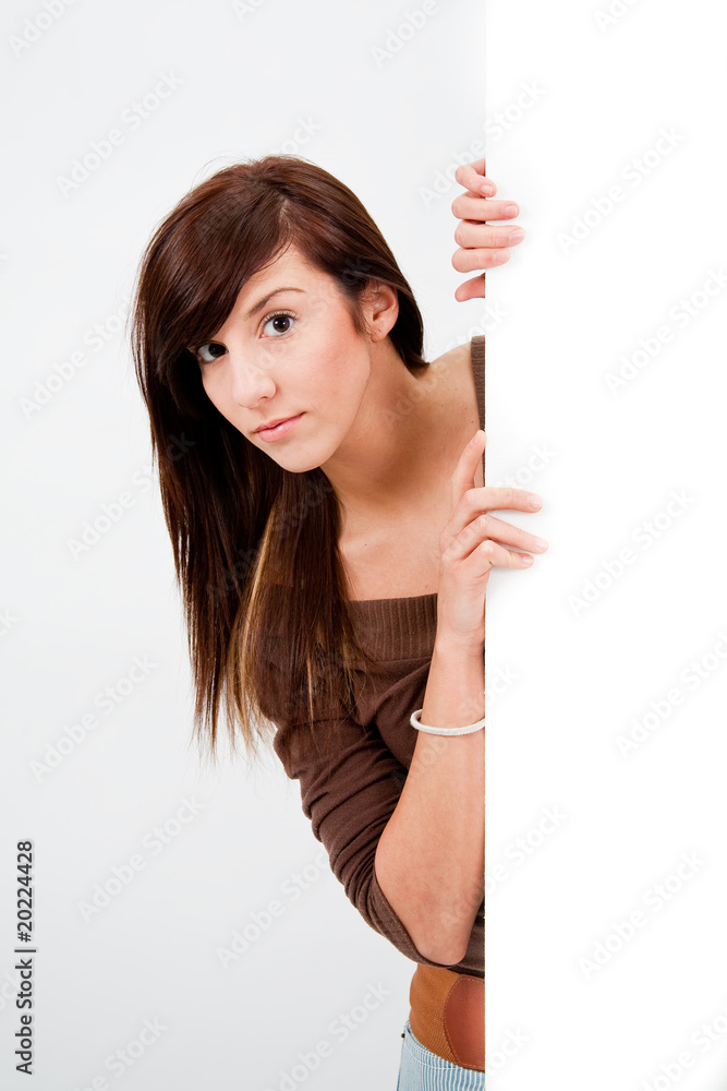Beautiful teen girl peek Beautiful teen girl peek