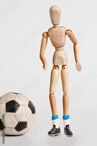 Playing soccer photo