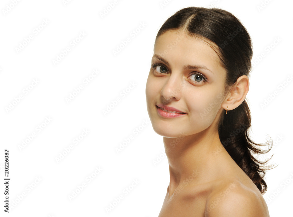The sexual girl. A portrait closeup The sexual girl. A portrait closeup