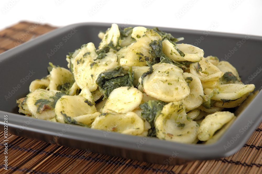 Orecchiette cime di rapa, Orecchiette with turnip Orecchiette cime di rapa, Orecchiette with turnip