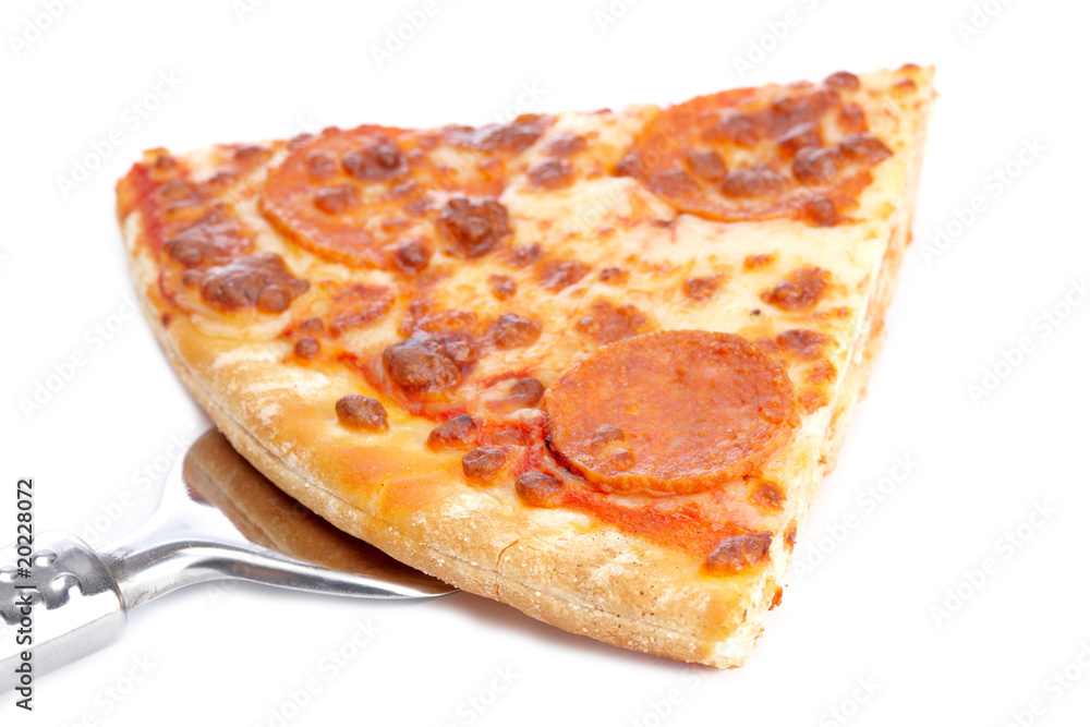 Slice of tasty Italian pizza Slice of tasty Italian pizza