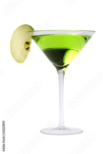 Apple martini cocktail