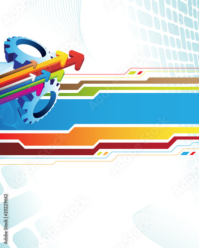 Abstract background with arrows