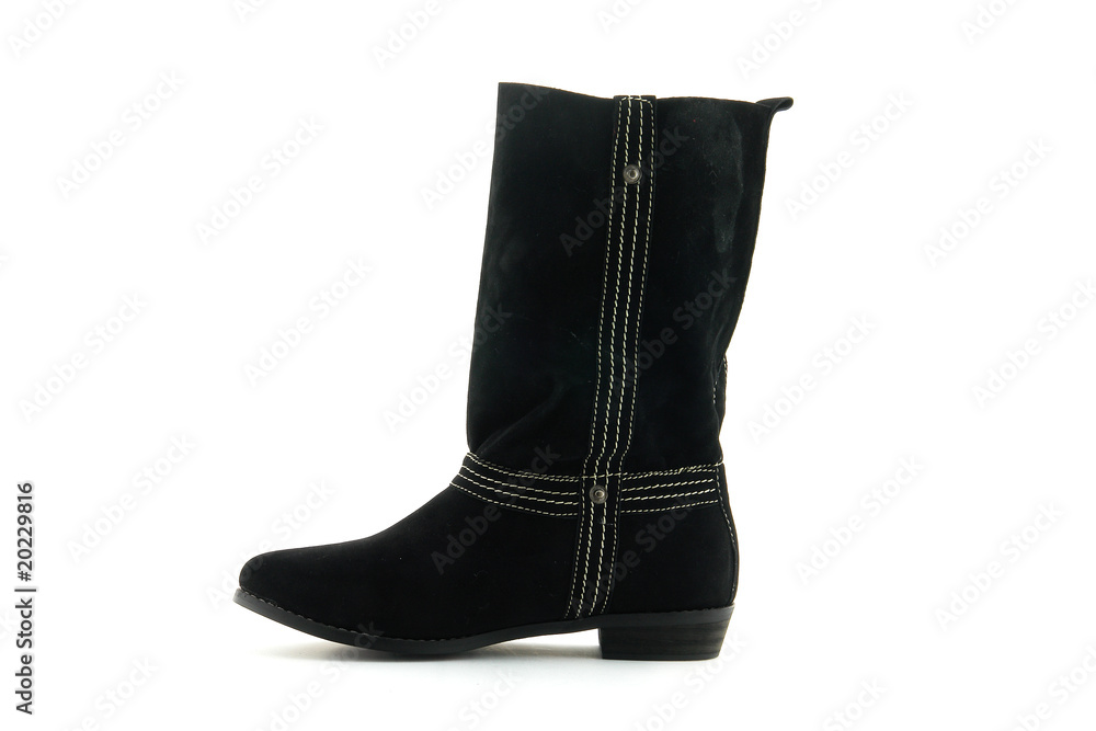 Bottes noires en daim Bottes noires en daim