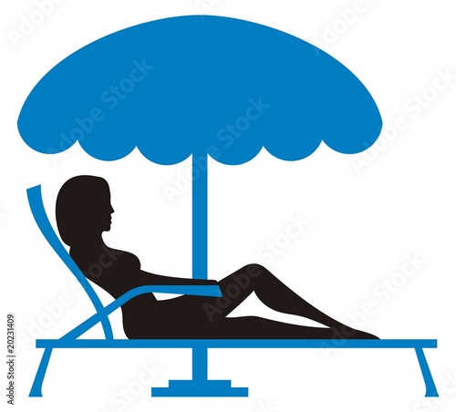 Girl sunbathing