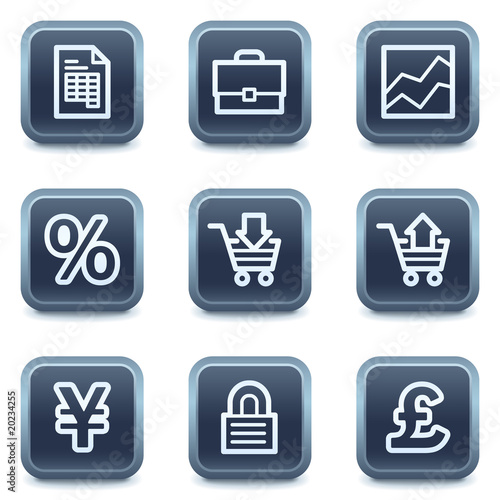 E-business web icons, mineral square buttons series © Sergiy Timashov