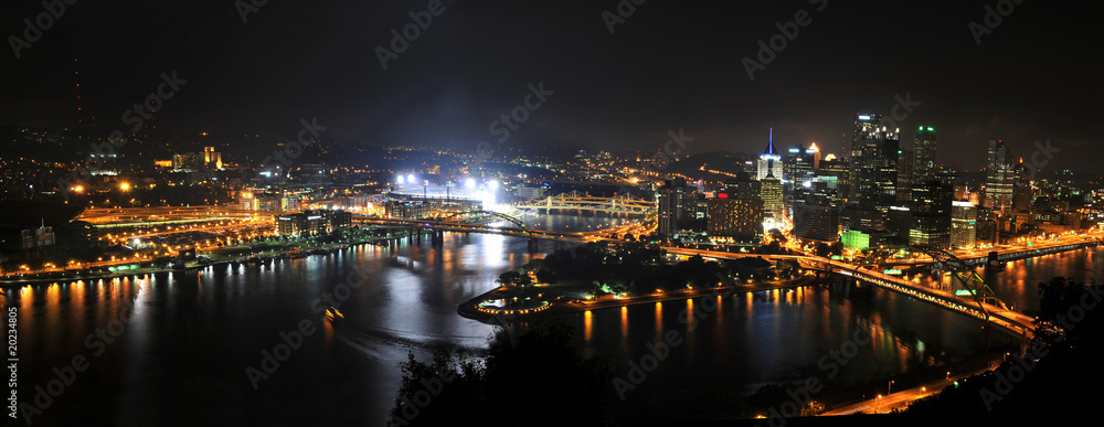 City of Pittsburgh at Night