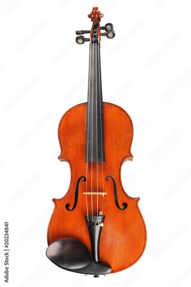 Fototapeta premium Vintage Violin in Frontal View