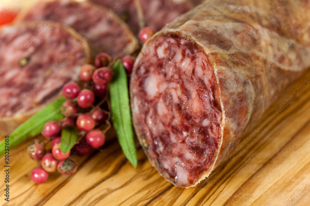 Gourmet Pepper Salami with garlic Gourmet Pepper Salami with garlic