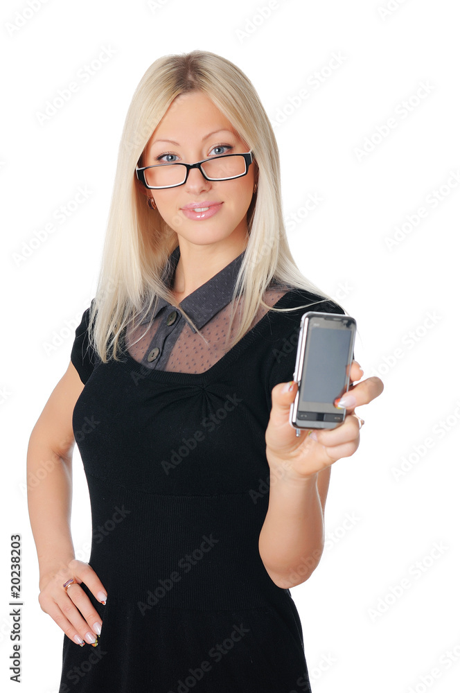 Young charming business woman Young charming business woman