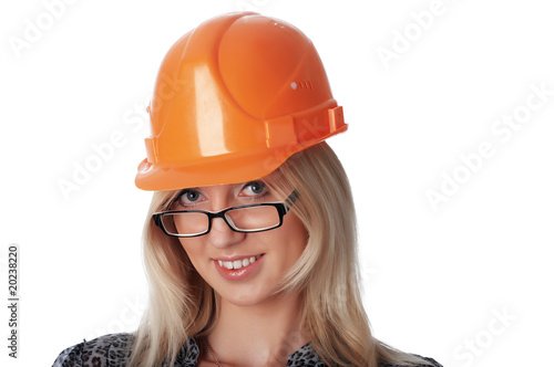 The charming girl the builder