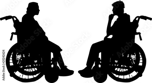 disabled in a wheelchair