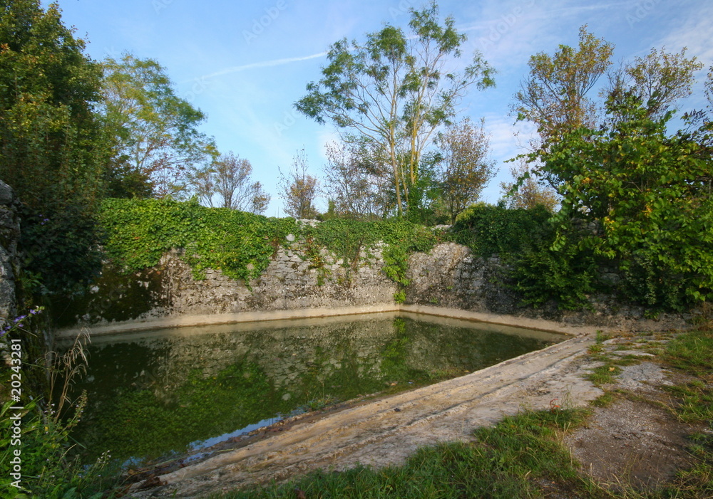 Obraz premium Pond on countryside