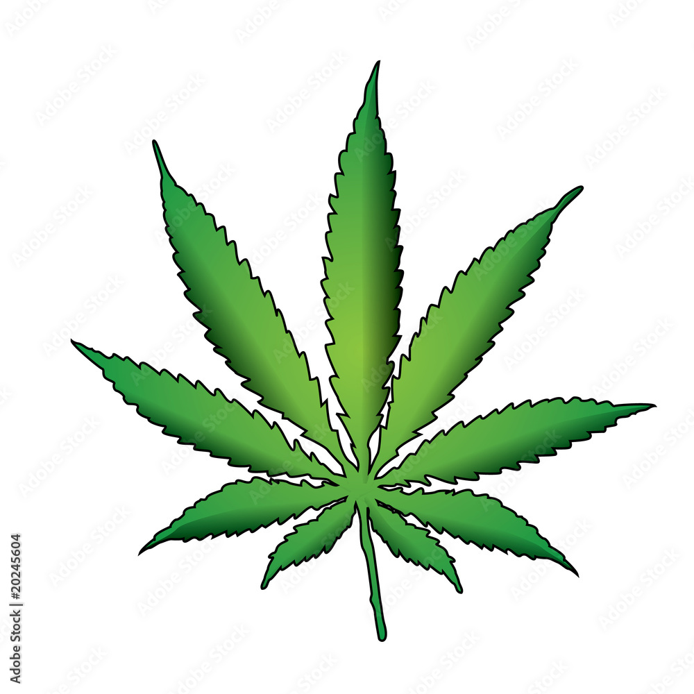 Hoja de marihuana Hoja de marihuana