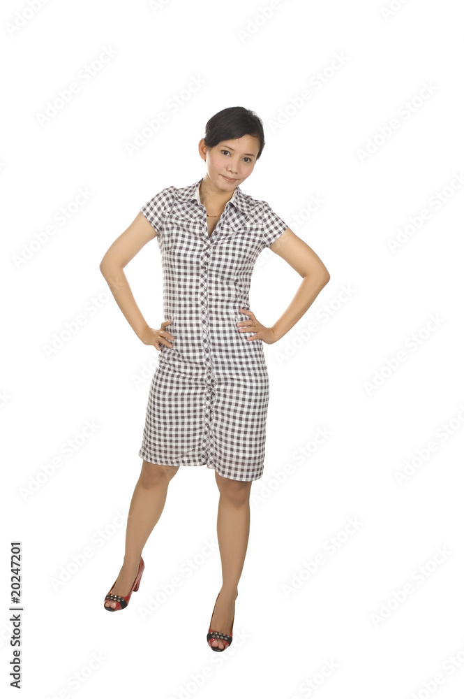 Full Body Portrait of Beautiful Asian Woman Full Body Portrait of Beautiful Asian Woman