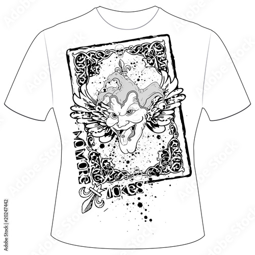 T-Shirt Druck joker