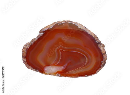 Red agate coming from the Czech republik
