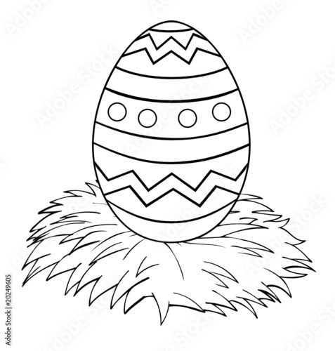 Ostern, Nest, Osternest, Osterei, Ei, Heu, Stroh