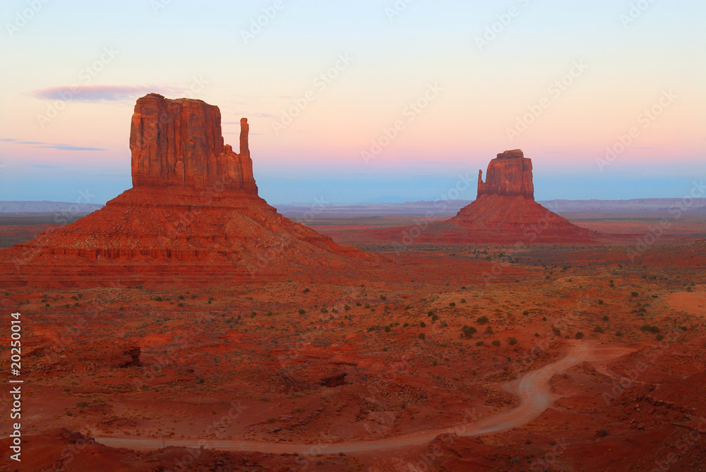 The Mittens in Monument Valley Utah