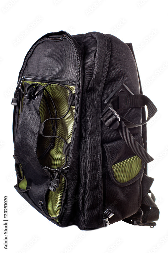 Back To School - New Backpack for childrens, isolated on white Back To School - New Backpack for childrens, isolated on white