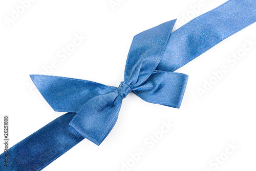 blue holiday ribbon
