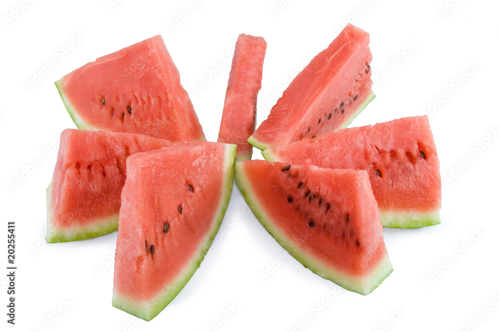 watermelon isolated on white background watermelon isolated on white background