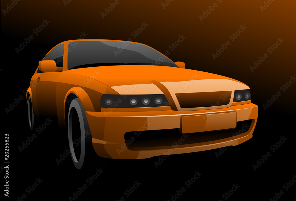 Obraz premium Orange car