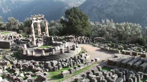 Temple of Athena in Delphi, Greece