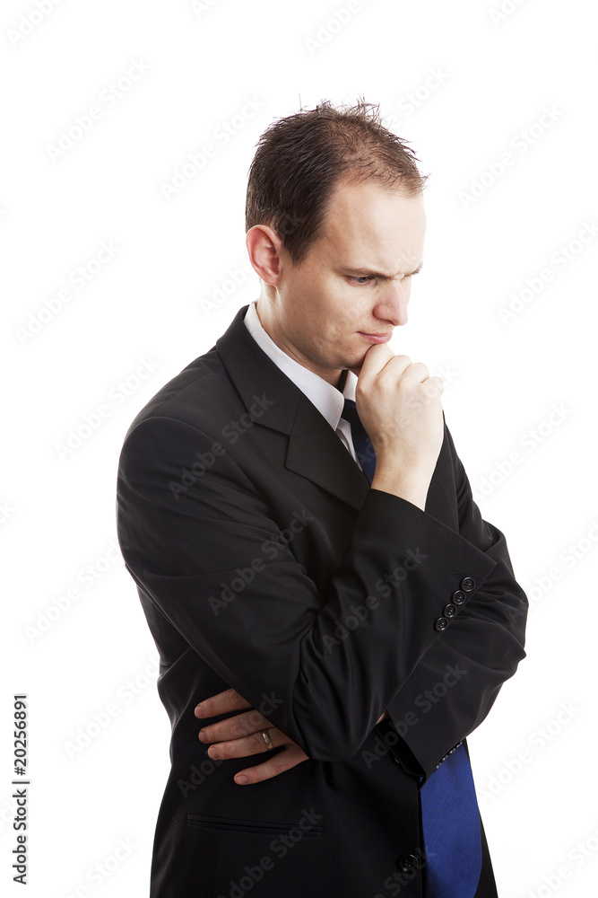 business man thinking business man thinking