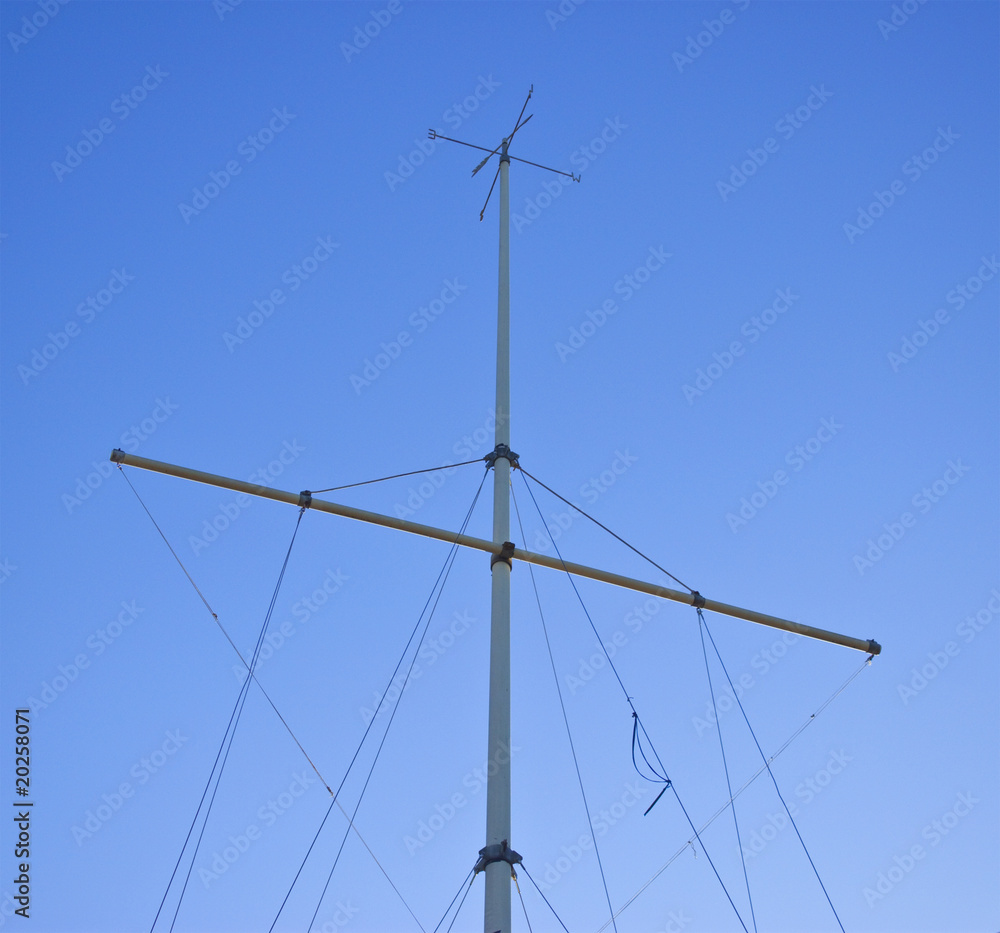 Fototapeta premium ships mast on the coast