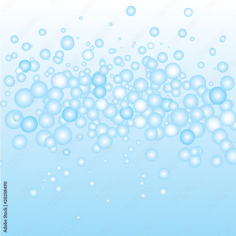 Blue Bubbles Vector