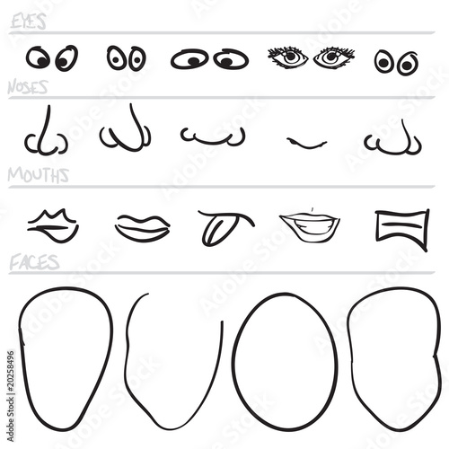 Cartoon Face Parts