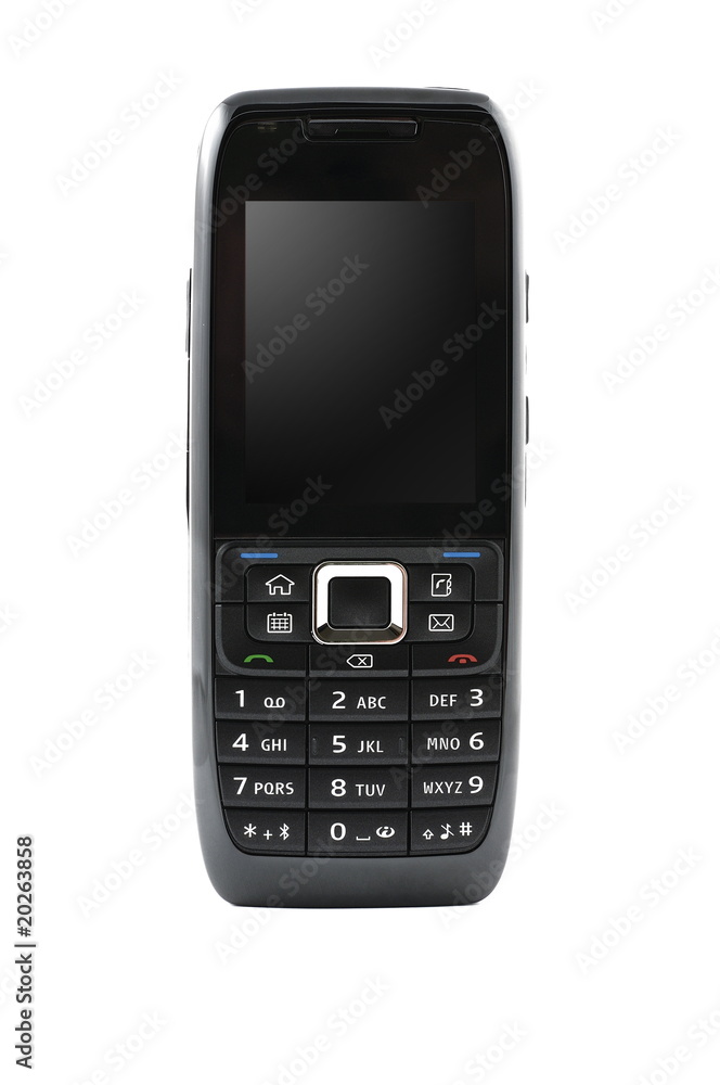 Mobile phone isolated on white background Mobile phone isolated on white background