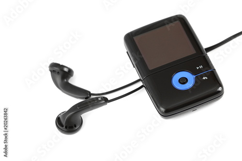 Obraz na płótnie MP3 player isolated on white background